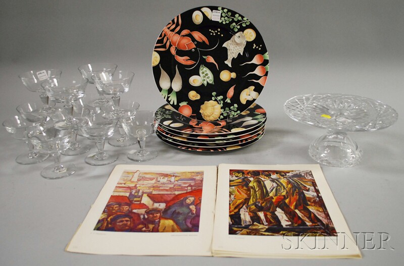 Appraisal: Group of Modern Porcelain and Crystal Tableware and a s