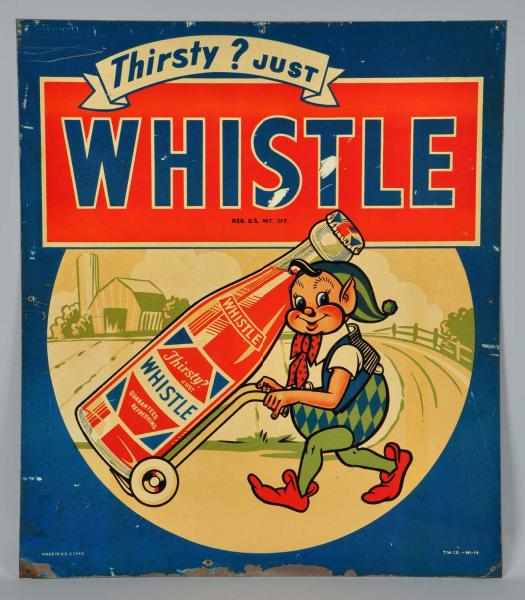 Appraisal: Lot of Tin Signs Description Includes Whistle and Lemon Soda