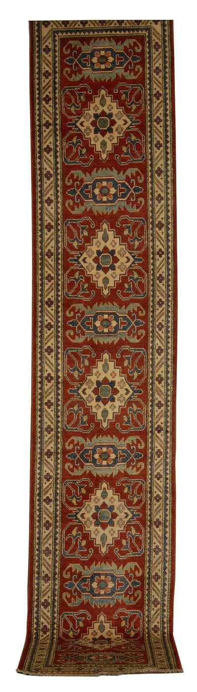 Appraisal: ORIENTAL RUG KAZAK DESIGN RUNNER ' x ' '' Series