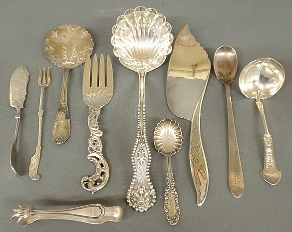 Appraisal: - Group of sterling silver serving pieces to include a