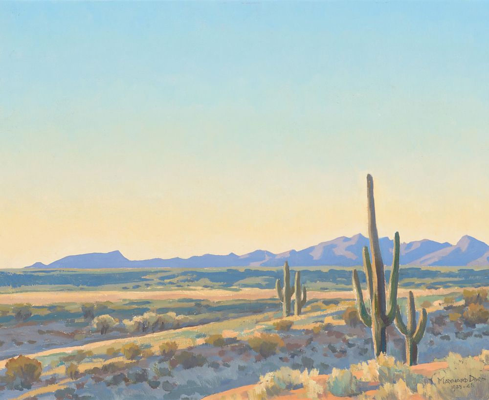 Appraisal: Maynard Dixon - Desert Evening - Exclusive on Bidsquare Maynard