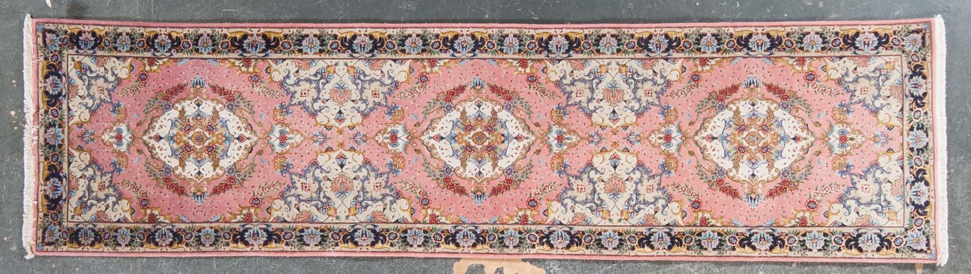 Appraisal: Fine Tabriz runner approx x Iran circa