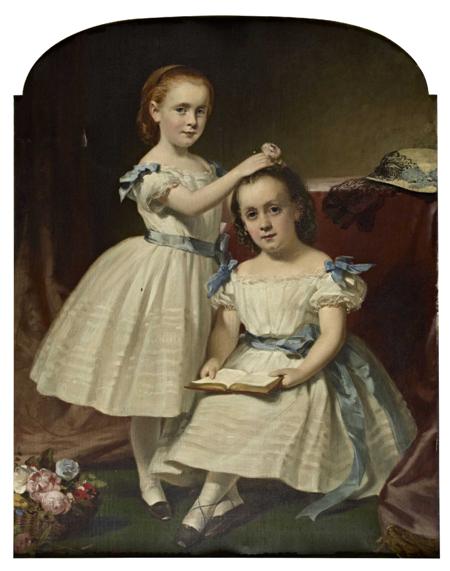 Appraisal: SIR DANIEL MACNEE SCOTTISH - PORTRAIT OF TWO YOUNG GIRLS