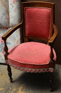 Appraisal: Louis Philippe fruitwood fauteuil mid- th century having a contoured