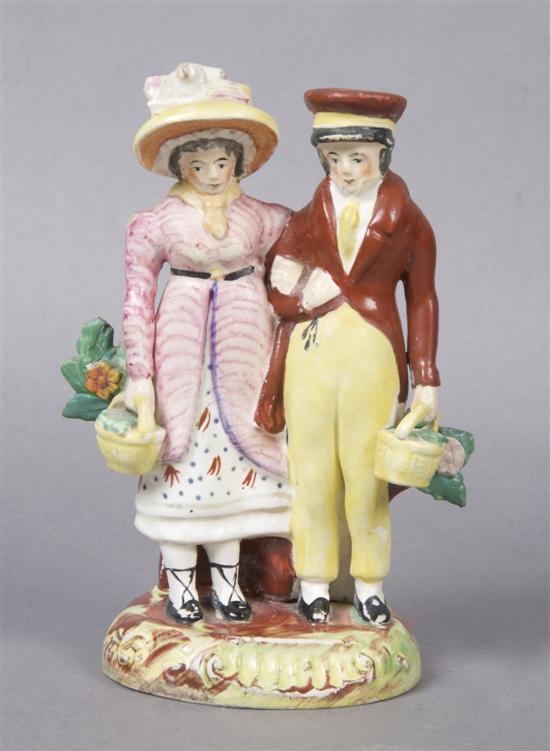 Appraisal: A Staffordshire Figural Group Height inches