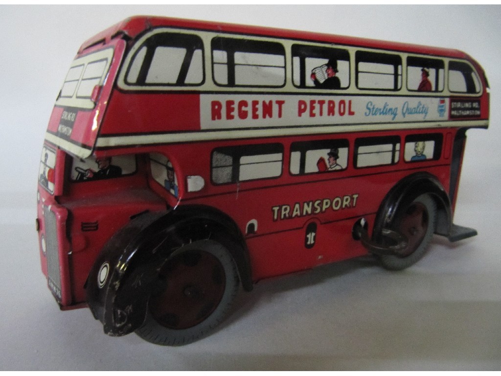 Appraisal: Wells' tinplate clockwork London bus