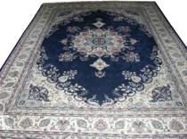 Appraisal: A Large Kashan Carpet th Century A large central medallion