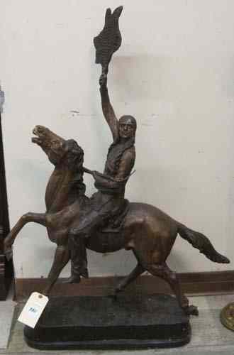 Appraisal: AFTER FREDERIC SACKRIDER REMINGTON American - ''Buffalo Signal '' a