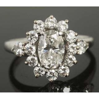 Appraisal: Ladies Diamond k Ring Diamond k white gold ring featuring