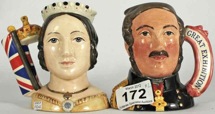 Appraisal: Royal Doulton Small Character Jug Prince Albert D and Queen