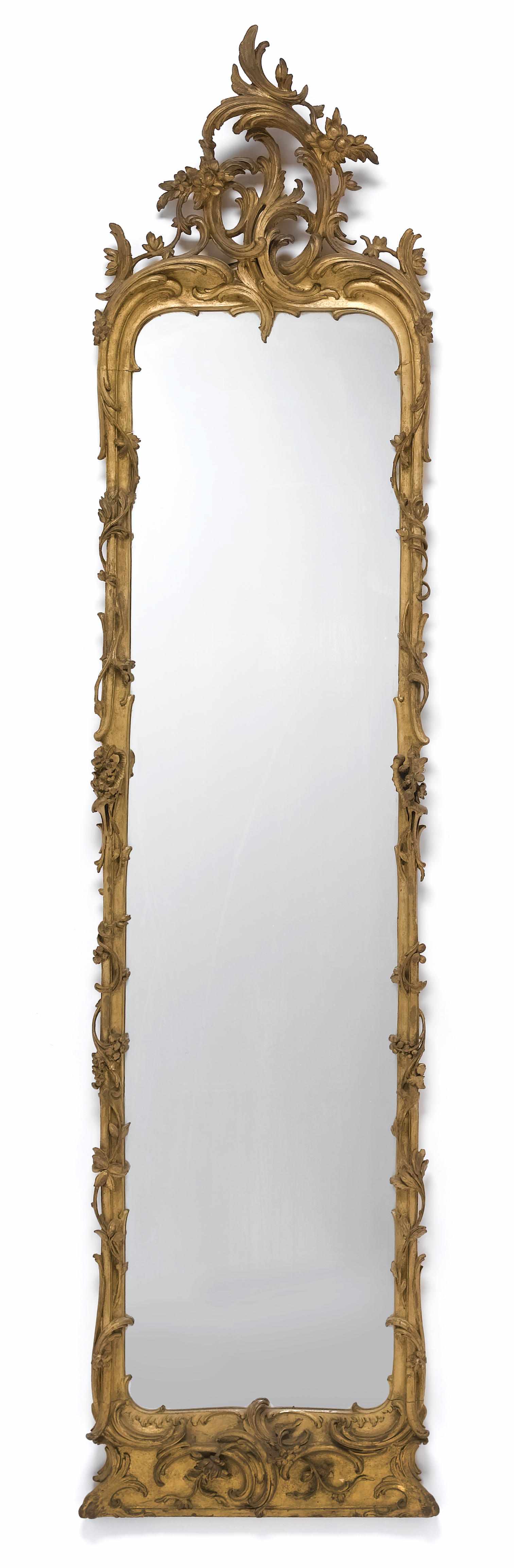 Appraisal: A Louis XV carved giltwood pier mirror third quarter th