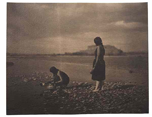 Appraisal: Edward S Curtis Signed Platinum Photograph On the Rio Grande