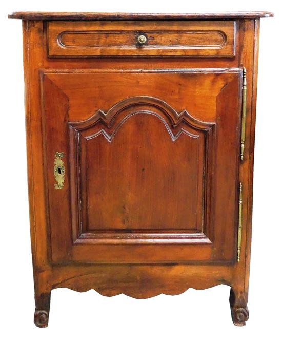 Appraisal: th C French cabinet mortise and tenon joinery single long