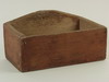 Appraisal: BOX - Late th C red stained pine pumice box