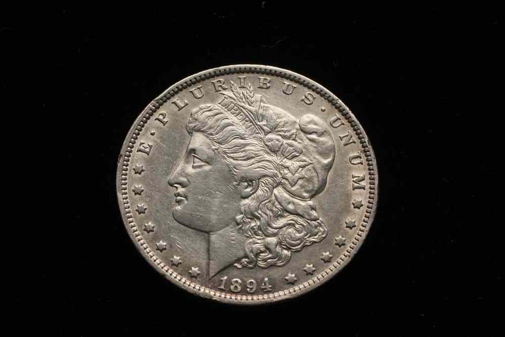 Appraisal: COIN - Morgan silver dollar EF tiny nick on rim