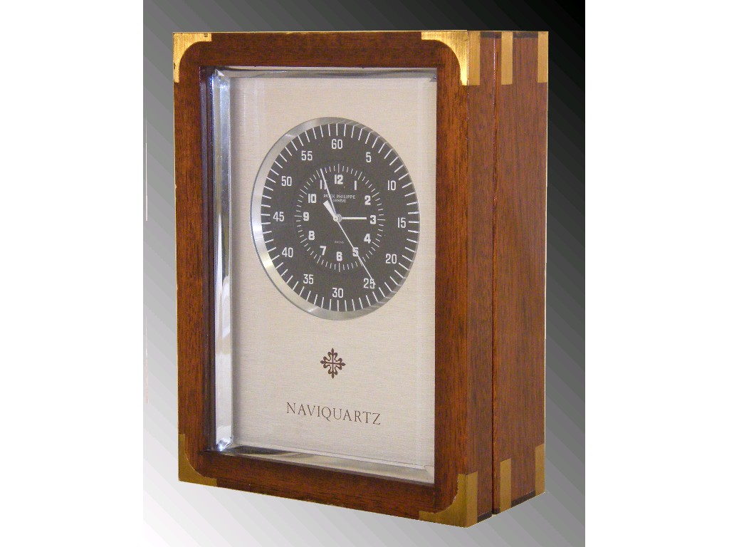 Appraisal: Patek Philippe Naviquartz precision clock Serie E numero the black