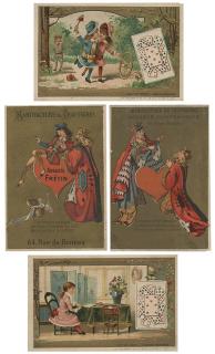 Appraisal: Lot of Trade Cards with Playing Cards Circa Excellent Various