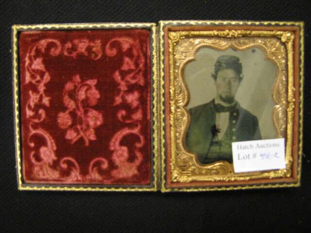 Appraisal: Civil War Daguerreotype Image of a Soldier approx x in