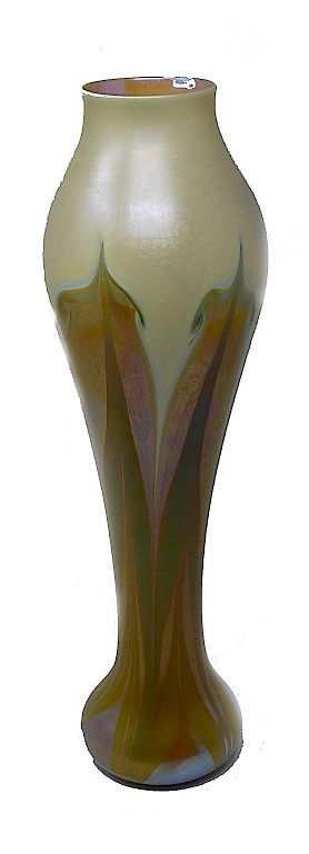 Appraisal: Art Nouveau Durand Art Glass Vase Large Art Nouveau Art