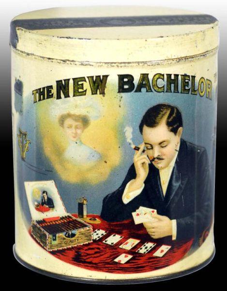 Appraisal: New Bachelor Tobacco Canister Description Manufactured by the Victor Thorsch