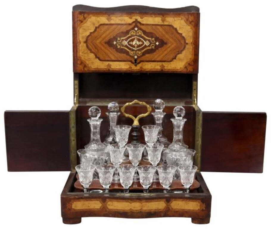 Appraisal: French Napoleon III period cave a liqueur late th c