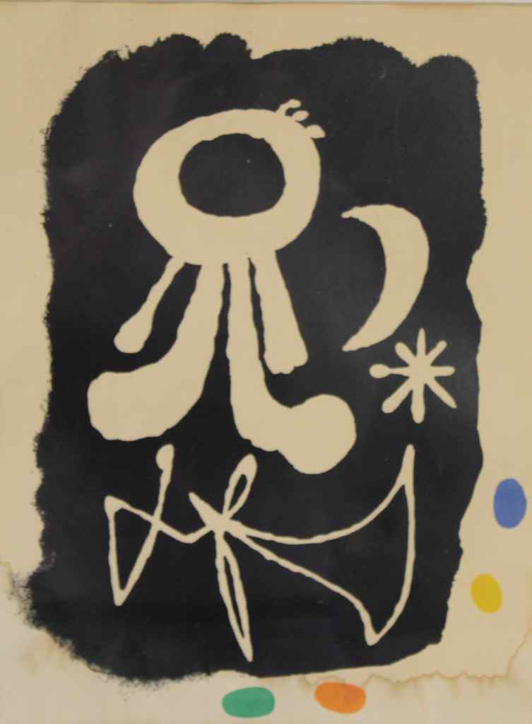 Appraisal: JOAN MIRO ILLUSTRATION FROM - PARLER SEUL POEMS color lithograph