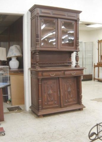 Appraisal: OAK HUNT CABINET