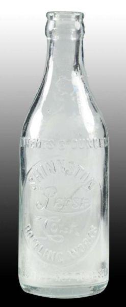 Appraisal: Straight-Sided Pepsi Cola Bottle Description Shinnston Bottling Works Circa to