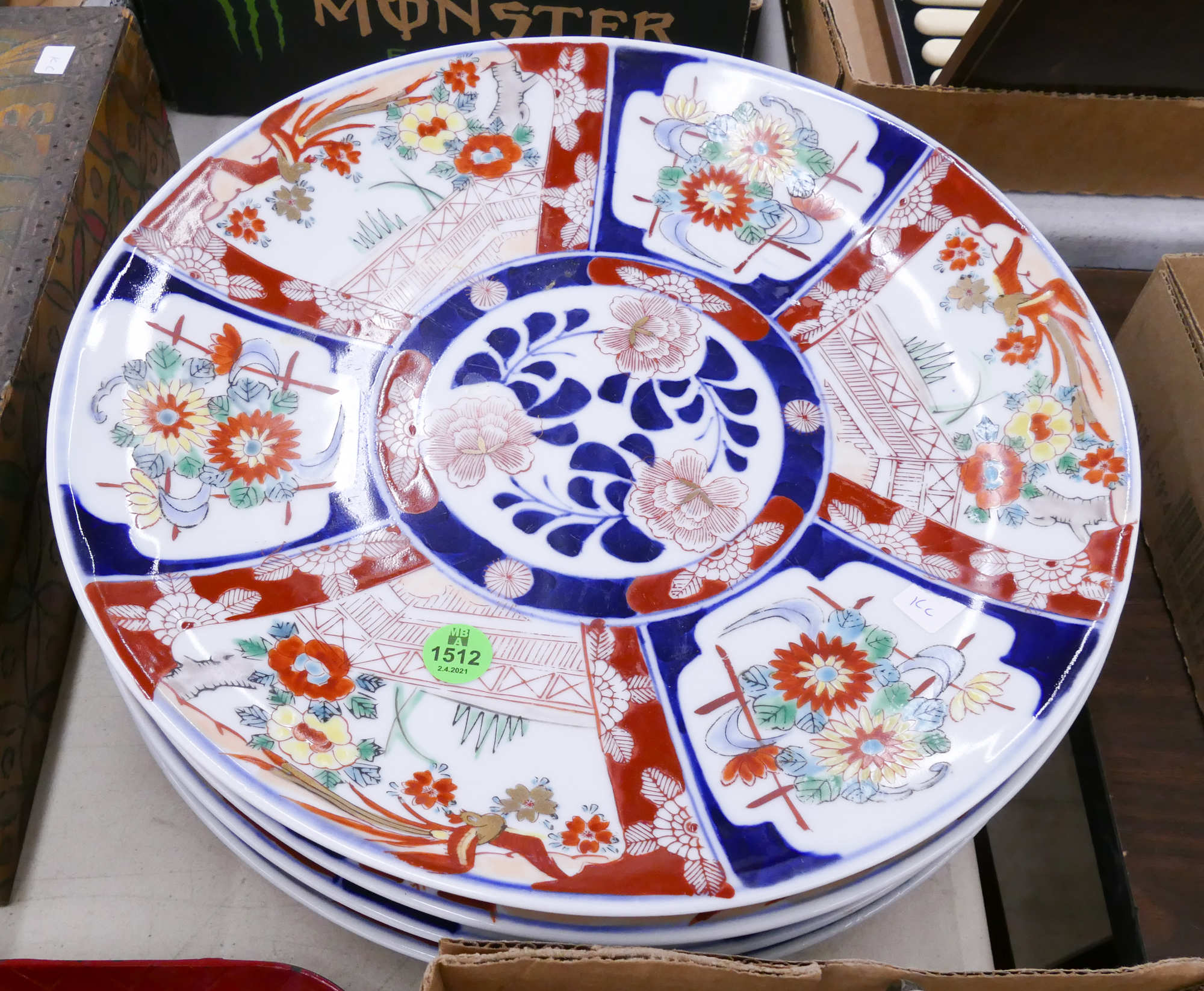 Appraisal: pc Japanese Imari Porcelain Chargers- ''