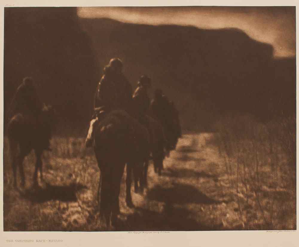 Appraisal: CURTIS Edward American - ''The Vanishing Race - Navajo'' Photogravure