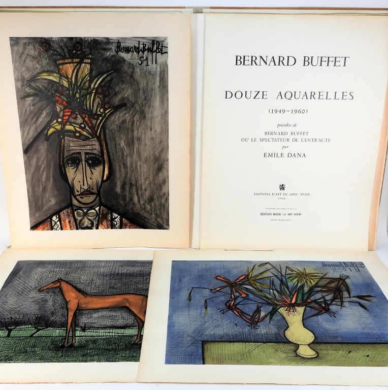 Appraisal: BERNARD BUFFET LITHOGRAPH PORTFOLIO France - Includes ten prints of