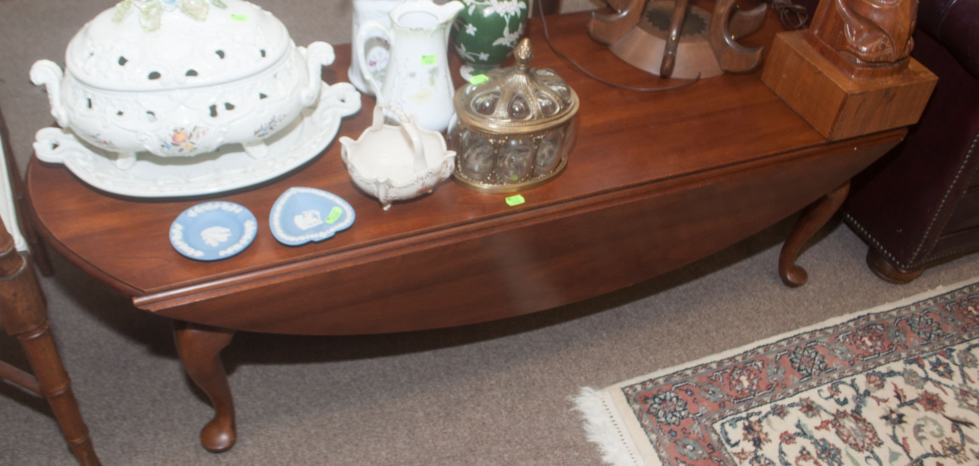 Appraisal: Virginia Galleries drop-end coffee table