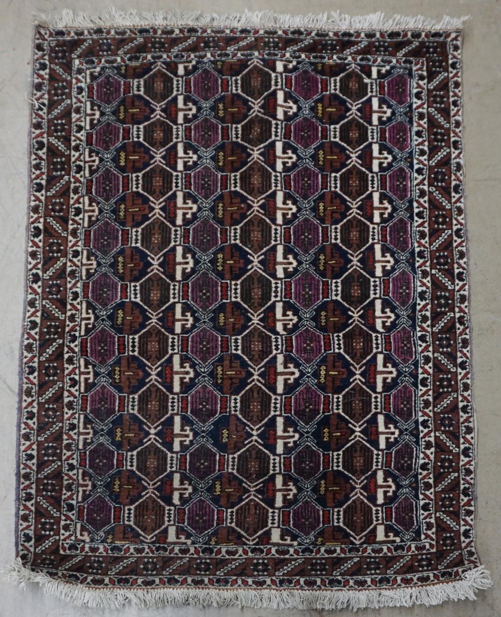 Appraisal: AFGHAN RUG FT IN X FT INAfghan Rug Dimensions ft