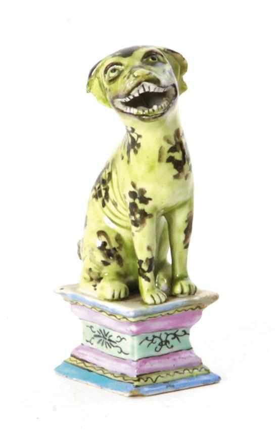 Appraisal: Chinese Export porcelain hound figure late th early th century