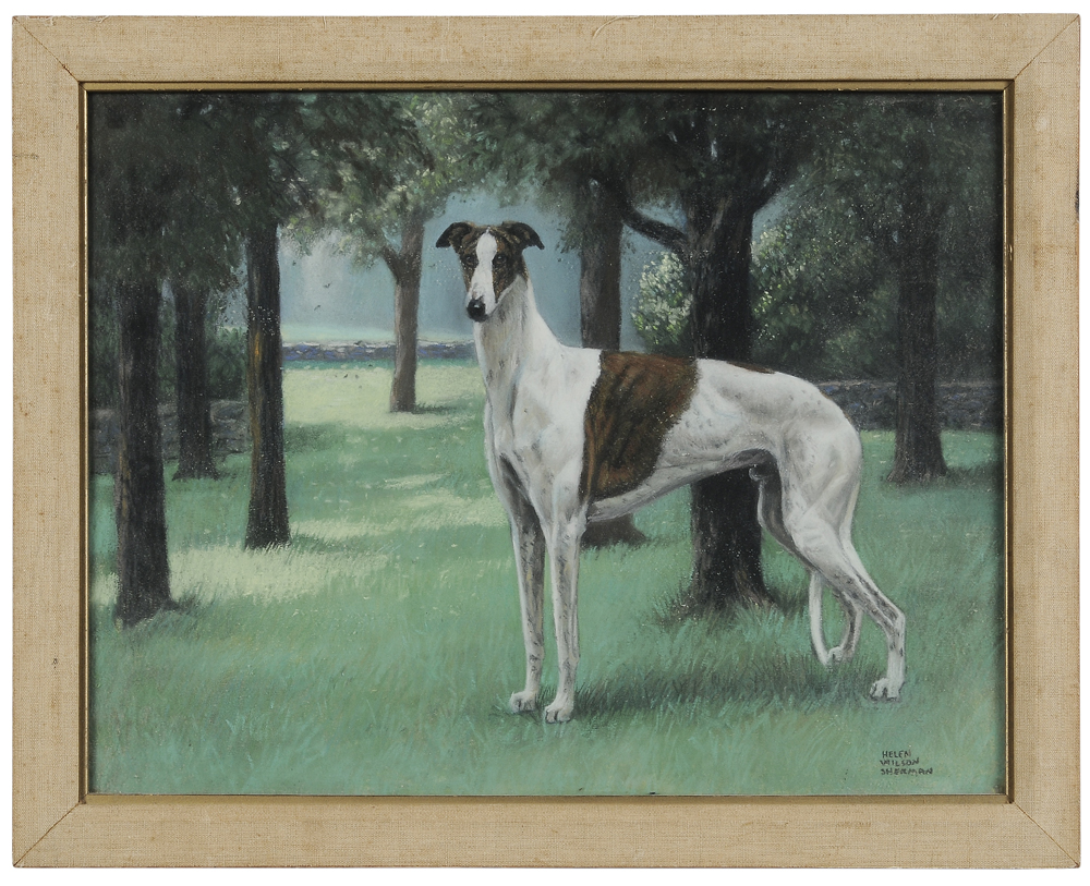 Appraisal: Helen Wilson Sherman Massachusetts Rhode Island - A Greyhound in