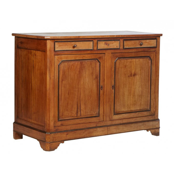 Appraisal: French Provincial Louis Philippe Carved Cherry Sideboard late th c