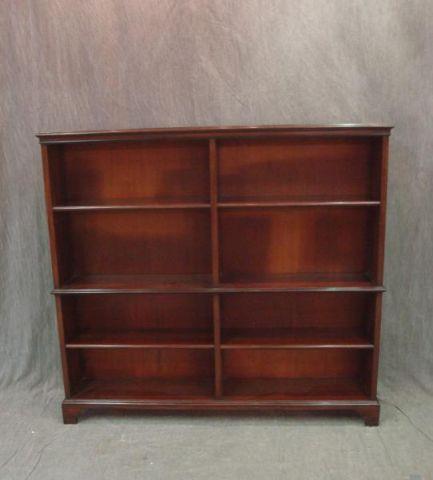 Appraisal: Hayden of Park Ave Open Front Mahogany Bookcase Great quality