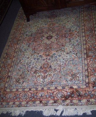 Appraisal: A th Century part silk Persian rug with central medallion