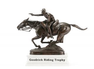 Appraisal: After A Proctor Goodrich Riding Trophy Bronze After Alexander Phimister