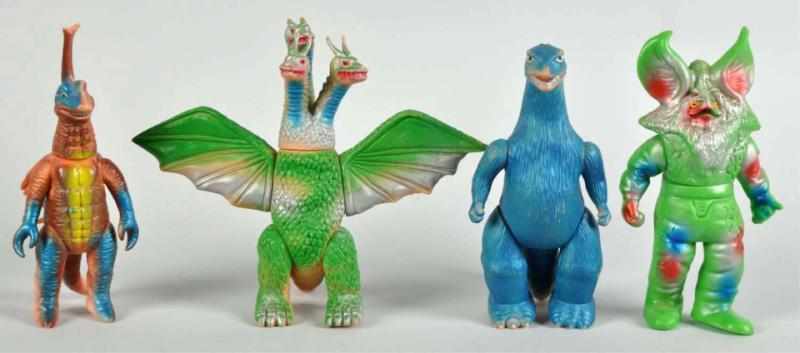 Appraisal: Lot of Vinyl Japanese Monster Toys Description Vintage Some stamped