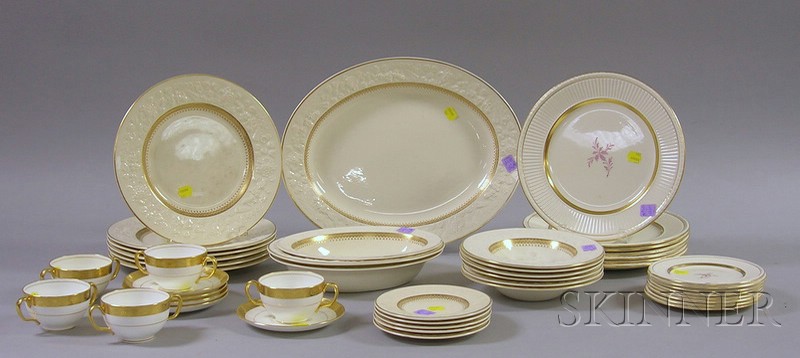 Appraisal: Group of Wedgwood Tiffany Co and George Jones Sons Porcelain