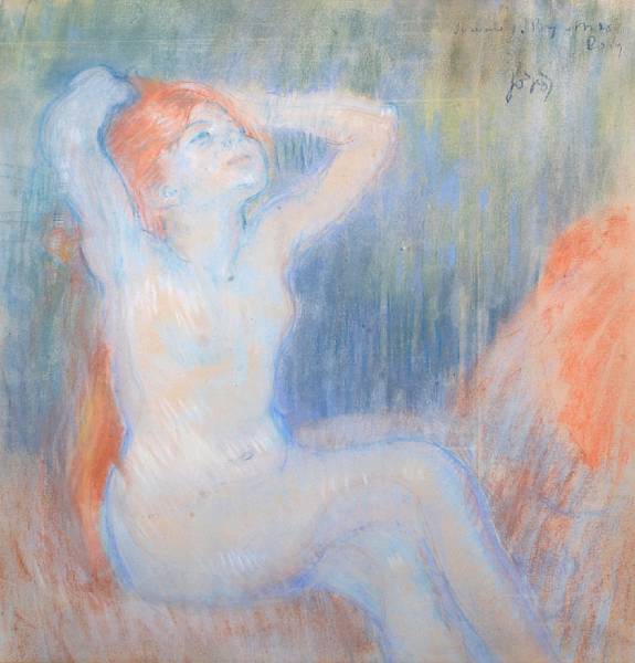 Appraisal: Louis Legrand French - Femme rousse bras lev s inscribed