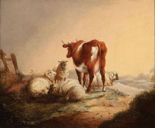 Appraisal: T S COOPER ATTRIBUTED OIL PAINTING Attributed to THOMAS SIDNEY