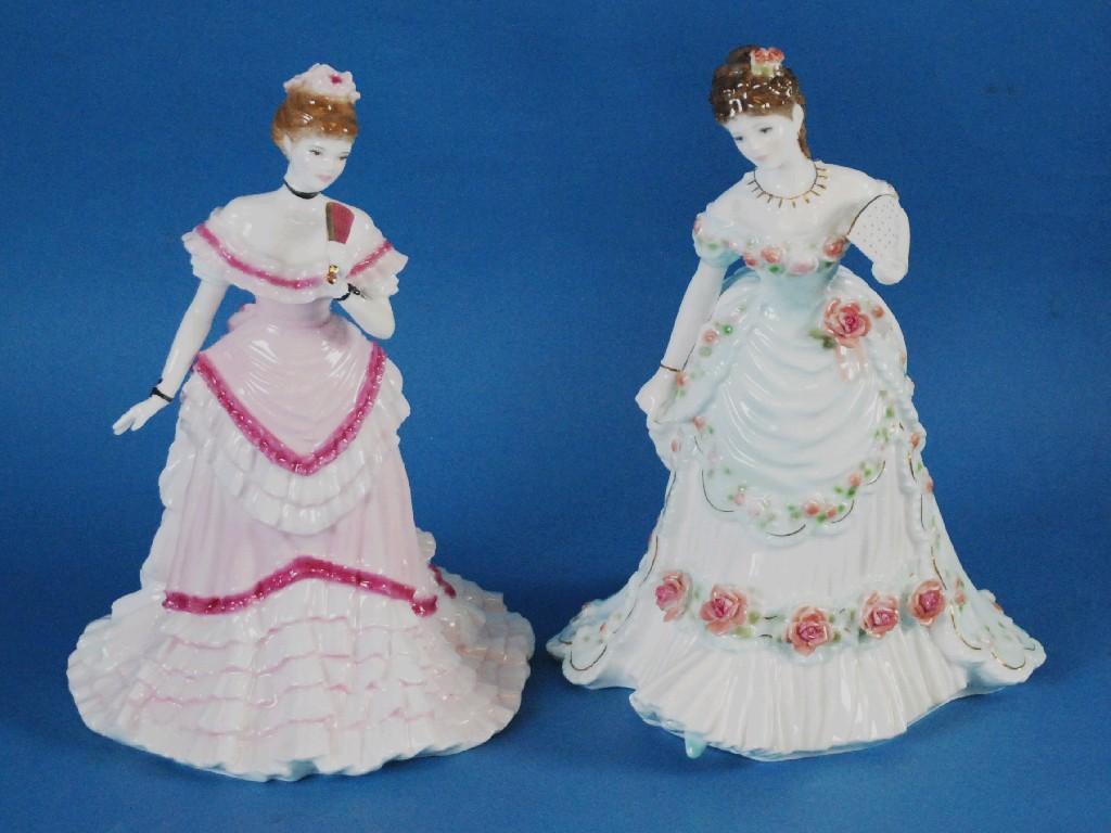 Appraisal: ROYAL WORCESTER CHINA LIMITED EDITION CRINOLINE FIGURE from the 'Splendour