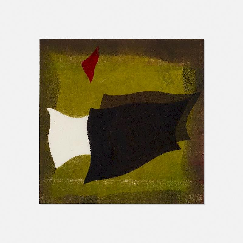 Appraisal: Harry Bertoia Untitled Monoprint Harry Bertoia Untitled Monoprint USA c