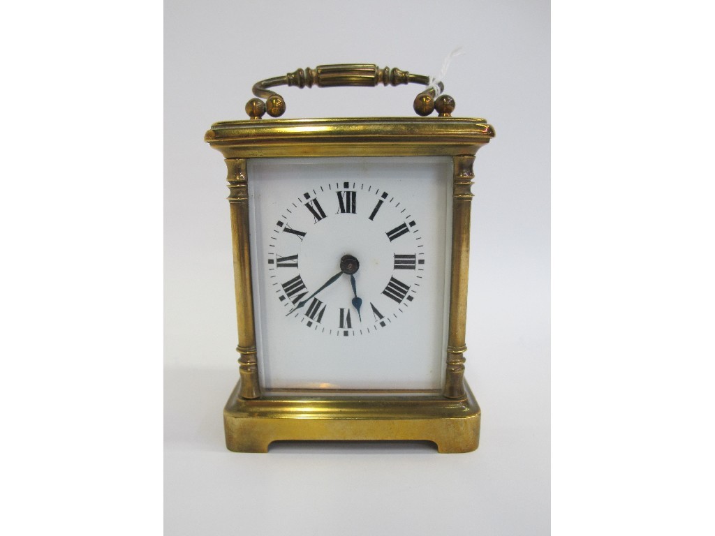 Appraisal: Brass cased carriage clock