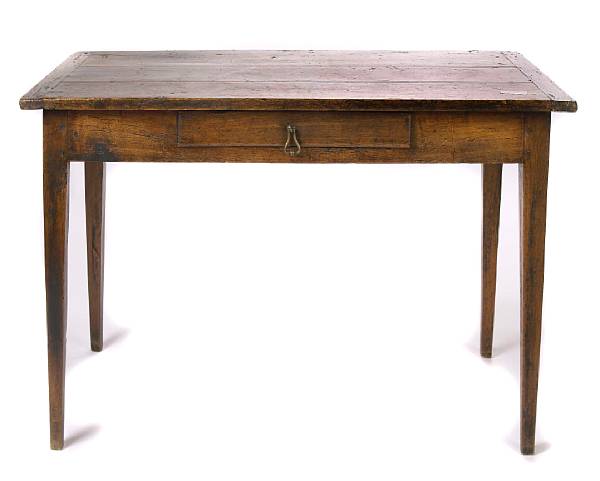 Appraisal: A French Provincial walnut writing table height in width in