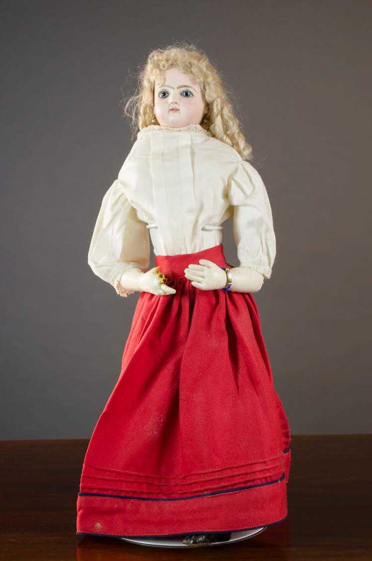 Appraisal: FRENCH JUMEAU MEDAILLE D'OR PARIS BISQUE HEAD DOLL marked on