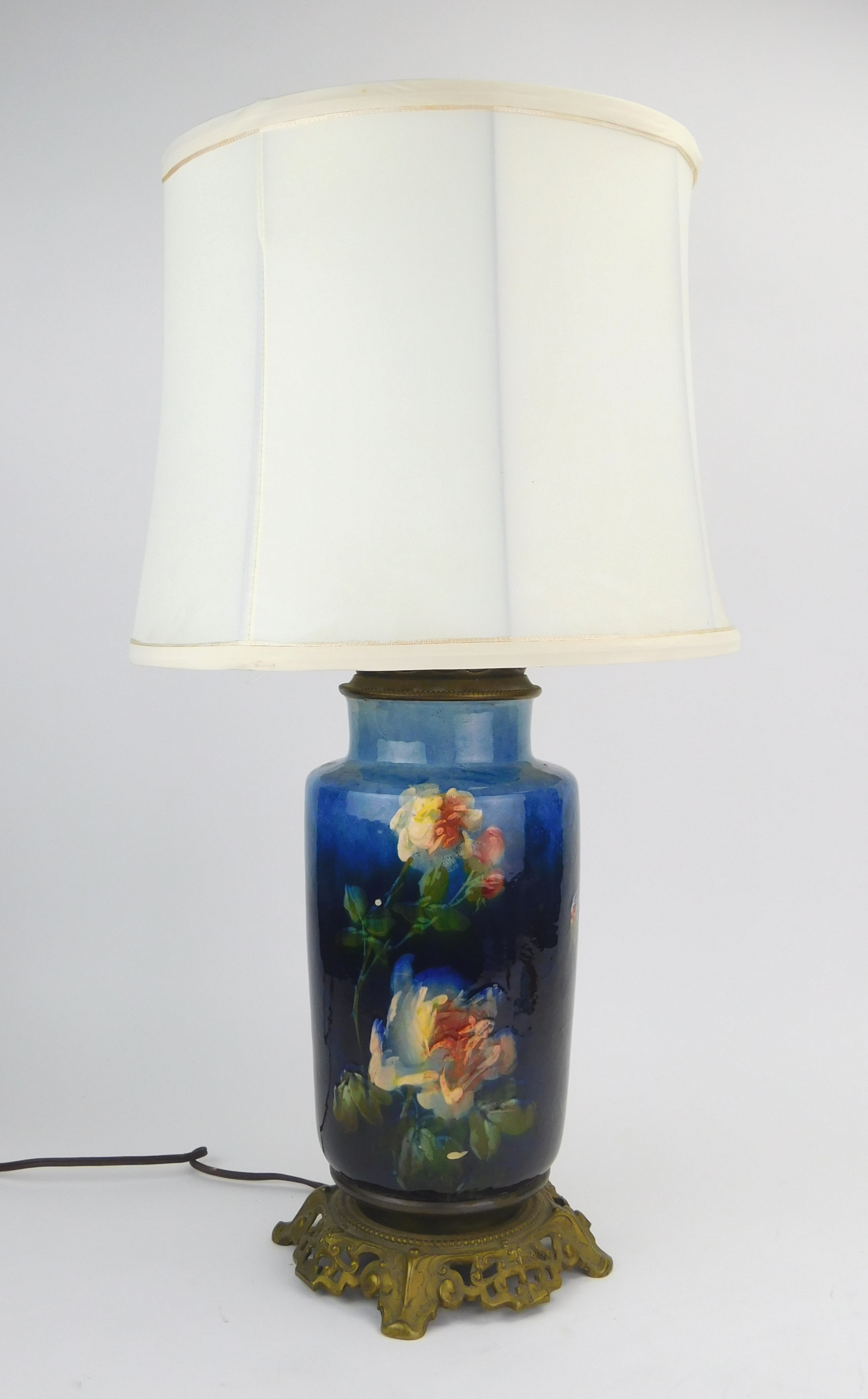 Appraisal: Table lamp with pottery base ''h