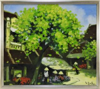 Appraisal: Le Quan Contemporary Vietnamese Landscape Painting VIETNAM b An oil